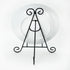HUJI Sturdy Iron Display Stand Holder for Home Kitchen Decoration Platters, Pictures, Frames and Books. (1, 9")...