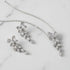 SWEETV Wedding Jewelry for Bride Bridesmaids,Marquise Cubic Zirconia Necklace Earrings Set, Bridal Jewelry Set for Wedding Party...