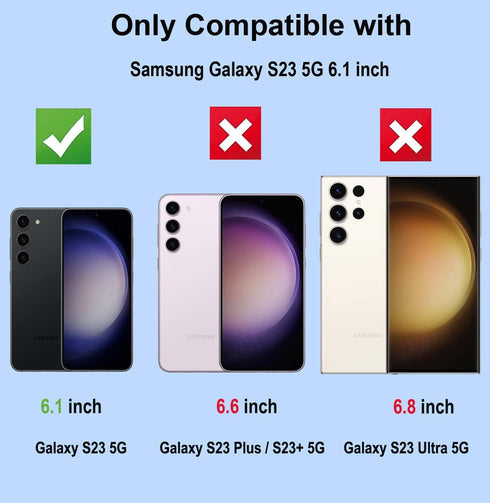2 pack Anti Blue Light Tempered Glass Screen Protector Compatible with Samsung Galaxy S23.Eye Protection Tempered Glass Film,No Bubbles,9H Hardnes...