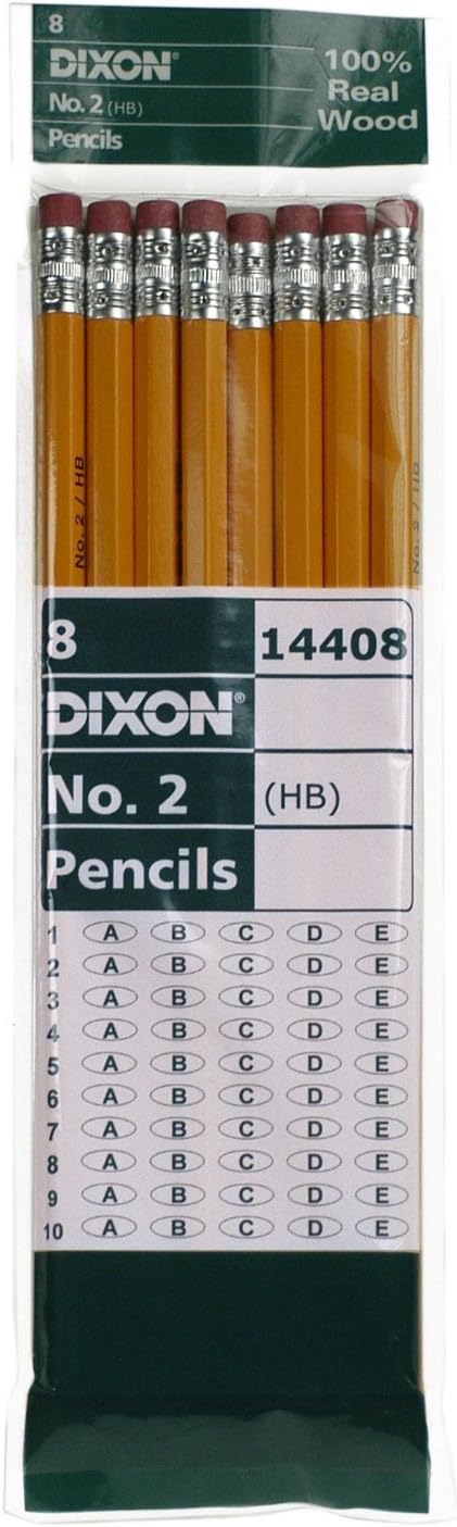 Dixon Ticonderoga 14408 Pencil #2Yel 8Bg...