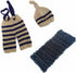 3 PCS Newborn Photography Prop Baby Hat Knitted Handmade Cover Diaper with Toddler Swaddle Blankets Wraps for Infant Boy Girl Princess Twins...