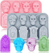 Halloween Chocolate Mold Silicone,2pcs Cavity Candy Gummy Mold with Skull and Tombstone for Baking Chocolate Jelly Gummy Desser...