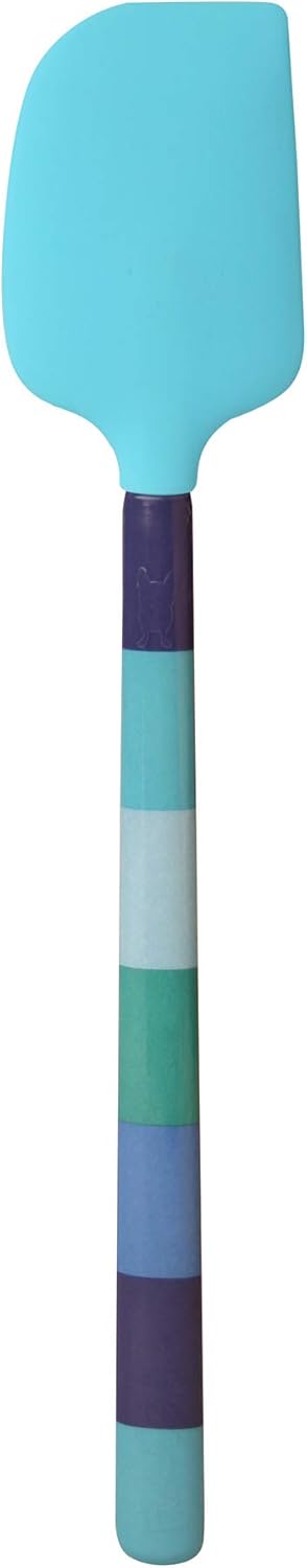 French Bull Easy Grip Melamine Handle Silicone Non-Stick Heat Resistant BPA-Free Chef Kitchen Utensils for Cooking, Mixing, Baking, Spatula, Blue...