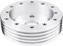 1" Steering Wheel Hub Adapter Conversion Spacer, 6 Hole to 3 Hole Steering Wheel Adapter Grant Adapter Boss Kit(Silver)...