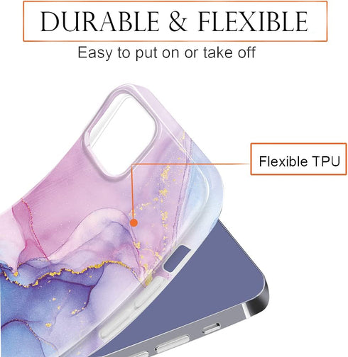 luolnh Gold Glitter Sparkle Case Compatible with iPhone 13 Pro Max Case Marble Design Shockproof Slim Soft Silicone TPU Bumper Cover Phone Case fo...