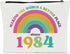 40th Birthday Gifts Funny Gifts Rainbow Makeup Bag Birthday Gifts for Women 40th Birthday Decorations Making The World A Better Place Since 1984 G...