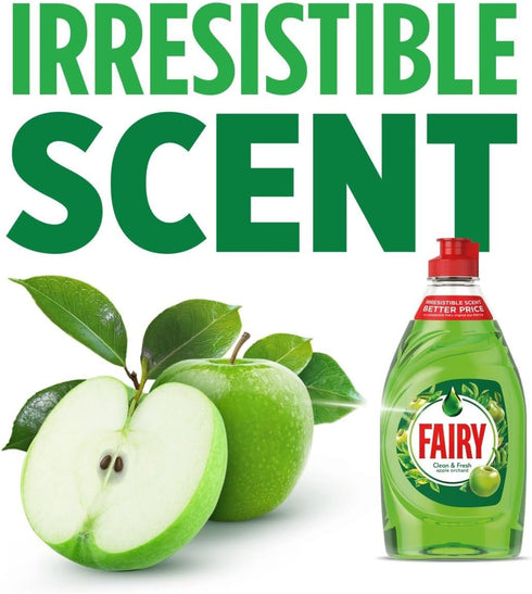 Fairy Clean & Fresh Washing Up Liquid Apple 320ML...