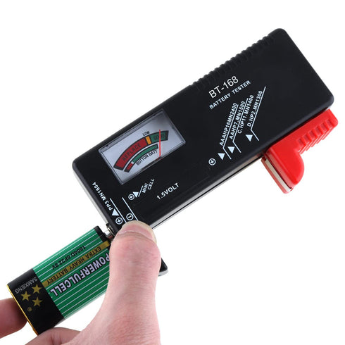Mini Battery Tester Universal Battery Checker Small Battery Test for AAA AA C D 9V 1.5V Button Cell Household Batteries...