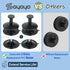 SAYAYO Suction Cup Hooks for Shower, Matte Black Suction Towel Hook for Glass Window, SUS 304 Stainless Steel Bathroom Hooks for Glass Door, Mirro...