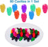 Gummy Skull Mould 2PCS 40 Cavity Halloween Skull Candy Molds Silicone Non-Stick Food Grade Skull Silicone Mold for Jelly Max Welt Ice Cube Dog Tre...