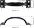 2 PCS Gate Handle Pulls, 4" Pulls in Black, Garage Door Pull Handle with Screws for Outdoor, Drawer & Garage (Black, 4 Inch)...