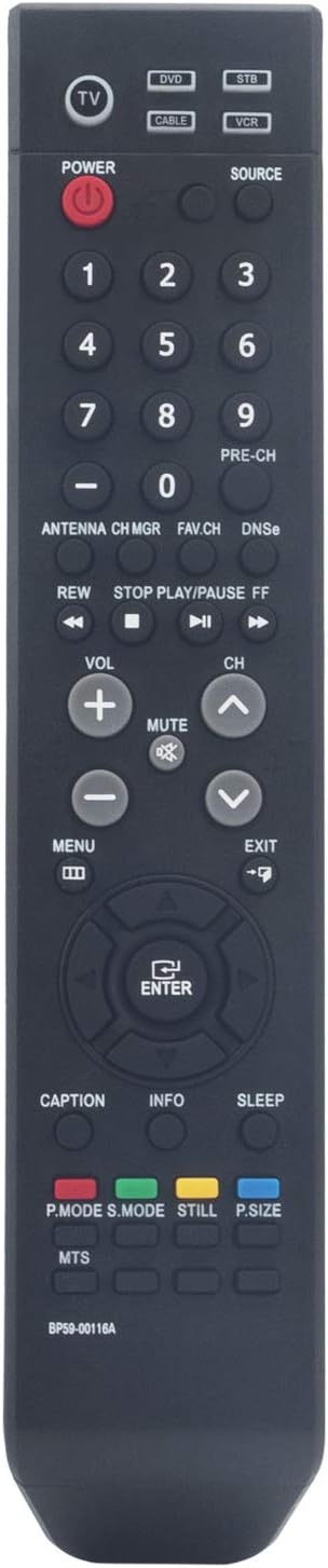 BP59-00116A Replacement Remote Control fit for Samsung DLP TV HL-S4265W HL-S5065W HL-S5665W HL-S6165W HL-S6765W HL-S5055W HL-S6167W HL-S6767W HL-S...