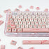 PBT XDA Pink Meow Meow Cartoon Cats keycaps Set for Girl Boys Custom Keyboard for Gateron Kailh Cherry Mx Switches ANSI Layout...