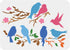 FINGERINSPIRE Love Birds Tree Branches Stencil 11.7x8.3inch Reusable Birds on Branch Pattern Stencils Mylar Animal Bird Stencil for Painting on Wa...