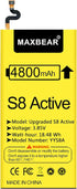 MAXBEAR Galaxy S8 Active Battery, (Upgraded) 4800mAh Lithium Polymern Internal Battery Replacement for Samsung Galaxy S8 Active SM-G892 SM-G892U S...
