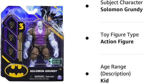 DC BATMAN 2022 Solomon Grundy 4-inch Action Figure by Spin Master...