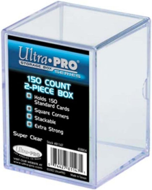 Ultra Pro 81147 2-Piece 150 Count Clear Card Storage Box...