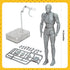 Action Figures Body-Kun DX & Body-Chan DX PVC Figure Model Drawing for S H Figuarts with Box for Artists (Gray, Male)...