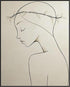 Posterizer 1 pcs-black and white-minimalist drawing style-line art woman with hair piece-Abstract & Modern Art Gift for Men Women Entrepreneur Te...