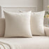 MIULEE Pack of 2 Soft Solid Decorative Square Throw Pillow Covers Set Christmas Cushion Case for Spring Couch Sofa Bedroom Car 16x16 Inch 40x40 cm...