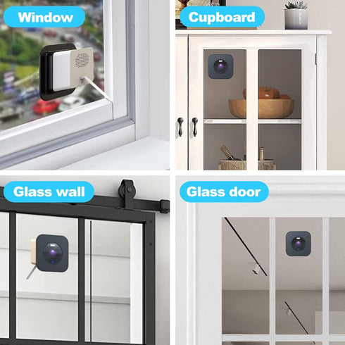 3 Pack Window Mount for Wyze Cam OG, Wyze Window Mount with Strong Adhesive Mounting Brackets, Using Wyze Cameras Through Single Pane of Glass. (W...