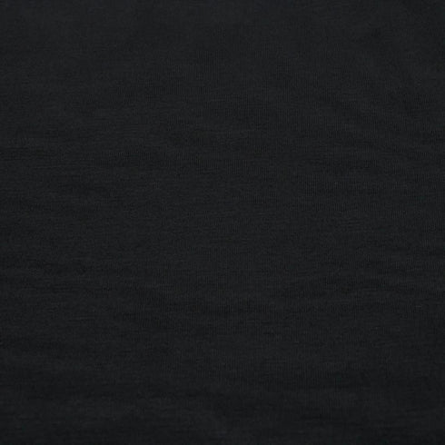 Stylish FABRIC Solid Color Rayon Spandex Heavy Jersey Knit Fabric/ 4-Way Stretch-(200GSM)/ DIY Projects, Black 1 Yard...