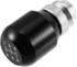 X AUTOHAUX 1 Set 5 Speed Universal Car Adjustable Gear Shift Knob Aluminum Alloy Shift Stick Knob Black for Most Manual Vehicles...