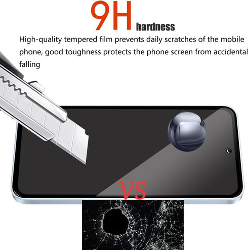 2 Pack Privacy Screen Protector for Samsung Galaxy A35 5G with 2 Pack Camera Lens Protector, Anti-Spy Tempered Glass Film, Full Coverage, Anti-Scr...
