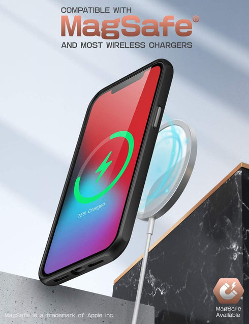 SupCase Unicorn Beetle Style Series Case Designed for iPhone 12 Pro Max (2020 Release) 6.7 Inch, Premium Hybrid Protective Clear Case (Black)...