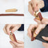 3Pcs Wooden Sandpaper Block Set, Square Bevel Wedge Hand Sanding Block, Handmade Leather Edge Grinding Polishing Tool for DIY Leather Craft Access...