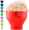 Zulay Microwave Popcorn Popper Bowl Maker with Lid - Collapsible, BPA-Free Silicone, Dishwasher Safe, Wide Spacious Size, No Oil Needed - Family M...