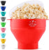 Zulay Microwave Popcorn Popper Bowl Maker with Lid - Collapsible, BPA-Free Silicone, Dishwasher Safe, Wide Spacious Size, No Oil Needed - Family M...