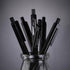 Black Pens Bulk, Ball Point Pens Black Smooth Writing Pens No Smear, Black Pens Ballpoint Pens Black Ink Pens Medium Point, Retractable Click Pens...