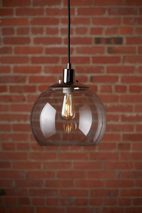 GE Vintage Style LED Light Bulbs, 60 Watt, Clear Finish, ST19 Edison Style Bulbs (2 Pack)...