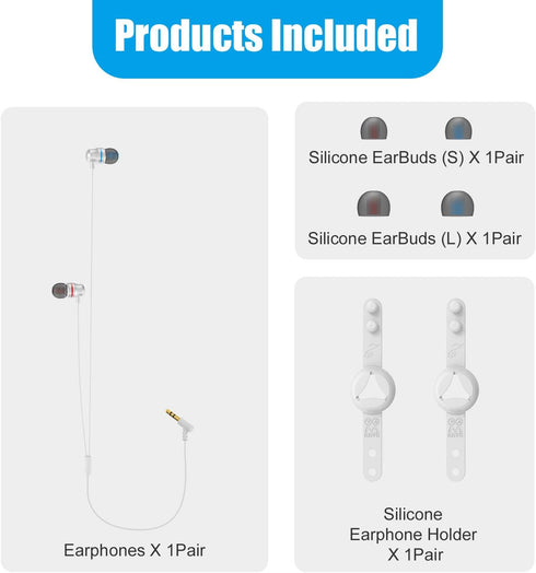 AMVR Noise Isolating Earbuds Earphones Custom Made for Meta Quest 2 VR Headset, with 3D 360 Degree Sound in-Ear Headphones and Earphone Silicone H...