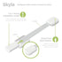 SKYLA HOMES Baby Locks (8-Pack) Child Safety Cabinet Proofing - Safe Quick and Easy 3M Adhesive Cabinet Drawer Door Latches No Screws & Magnets Mu...