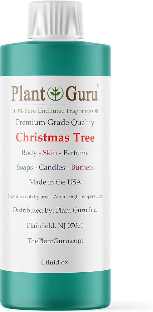 Christmas Tree Fragrance Oil 4 fl. oz. Holiday Scented Oil for DIY Soap Making, Candles, Bath Bombs, Body Butters. Used in Aromatherapy Diffusers,...