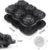 Ice Cube Tray, Mikiwon 2 inch Rose Ice Cube Trays With Covers, 6 Cavity Silicone Rose Ice Ball Maker, Easy Release Large Ice Cube Form for Chilled...