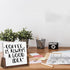 Glass Dry Erase Board with Walnut Wood Base, Desktop Memo Whiteboard, Writing Note Pad, Mini Glass White Board for Tabletop Display(Walnut Base,Wh...