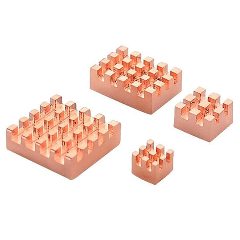 Raspberry Pi 4B Heatsink Copper Kit with Thermal Conductive Adhesive Tape, Pure Copper, Raspberry Pi Heatsink for Cooling Raspberry Pi 4 B (Copper...