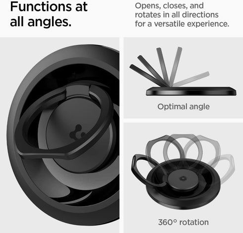 Spigen O-Mag Ring (Upgraded) (MagFit) Magnetic Phone Holder Grip (Popsocket) Designed for MagSafe Compatible with iPhone 15 Pro Max, 15 Pro, 15 Pl...