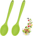 2 Pcs Silicone Spoons for Cooking Heat Resistant, Hygienic Design Cooking Utensi Mixing Spoons for Kitchen Cooking Baking Stirring Mixing Tools (G...