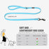 Small Dog Dog Leash with Electroplated Black Hardware, Lightweight Dog Leash Easy to Clean, 4FT Blue Waterproof Dog Leash Coated with Durable and ...