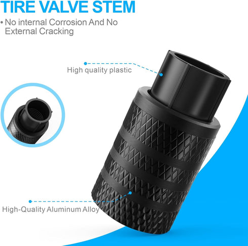 Tire Valve Stem Caps, Black(4 Pack)...