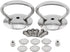 Universal Pot Lid Cover Knob Handle,Stainless Steel Replacement Cookware Pot Lid Handgrip Knob with Three Length Mounting Screws and Silicone Wash...