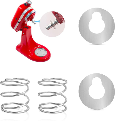 for Kitchen Aid Stand Tilt-head Mixer Spring and Washer, 4PCS Mixer Quick Install Parts for Kitchen Aid Mixer Accessories Stainless Steel...