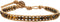 Infinityee Ankle Bracelet Woven Light Brown Leather Vintage Handmade Hippie Bohemian Gypsy Boho Unisex Anklet for Men, Women, Teen Girls (Tiger Ey...