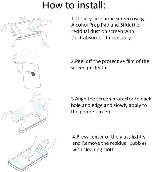(3 Pack) Orzero Tempered Glass Screen Protector Compatible for Motorola Moto G 5G 2024, Protector De Pantalla Precise Front Camera Cutouts HD...