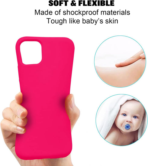 ZUSLAB Case Compatible with Apple iPhone 11 Pro, Silicone Gel Rubber Bumper Cover Replacement for Apple iPhone 11 Pro Phone Slim Thin Hard Shell S...