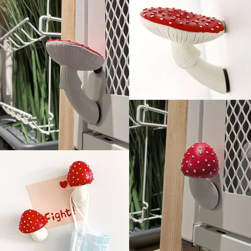 3 PCS Mushroom Refrigerator Magnets, Fairy Tale Red Mushroom Fridge Magnets, Cute Plant Fridge Magnets, Home Office Creative Refrigerator Sticker....